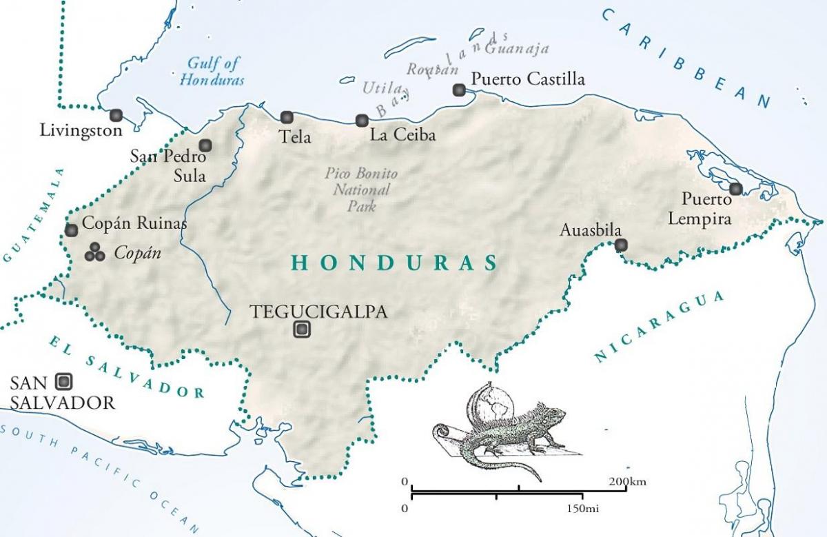 מפה של ללה סייבה הונדורס